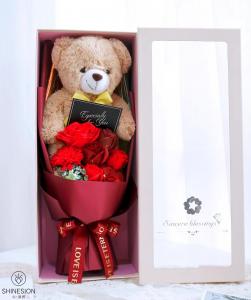 16008 Plush doll flower box